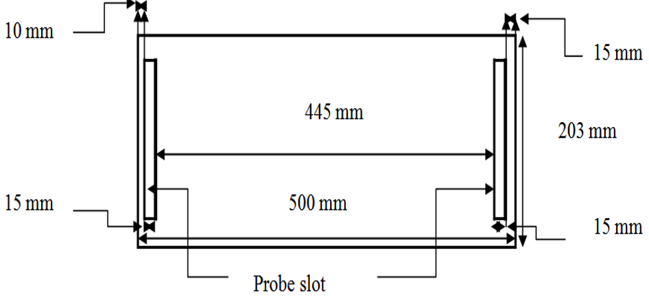 Air temperature slot at the top endwall.